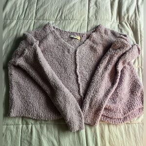 Baby pink cropped sweater
